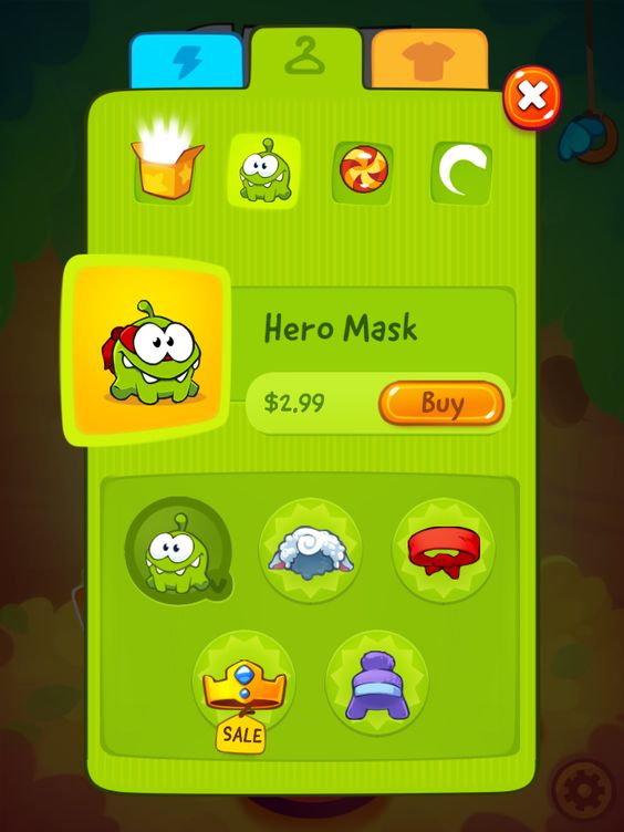 Cut the Rope in game shop