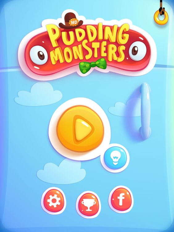 Pudding monsters main menu screen