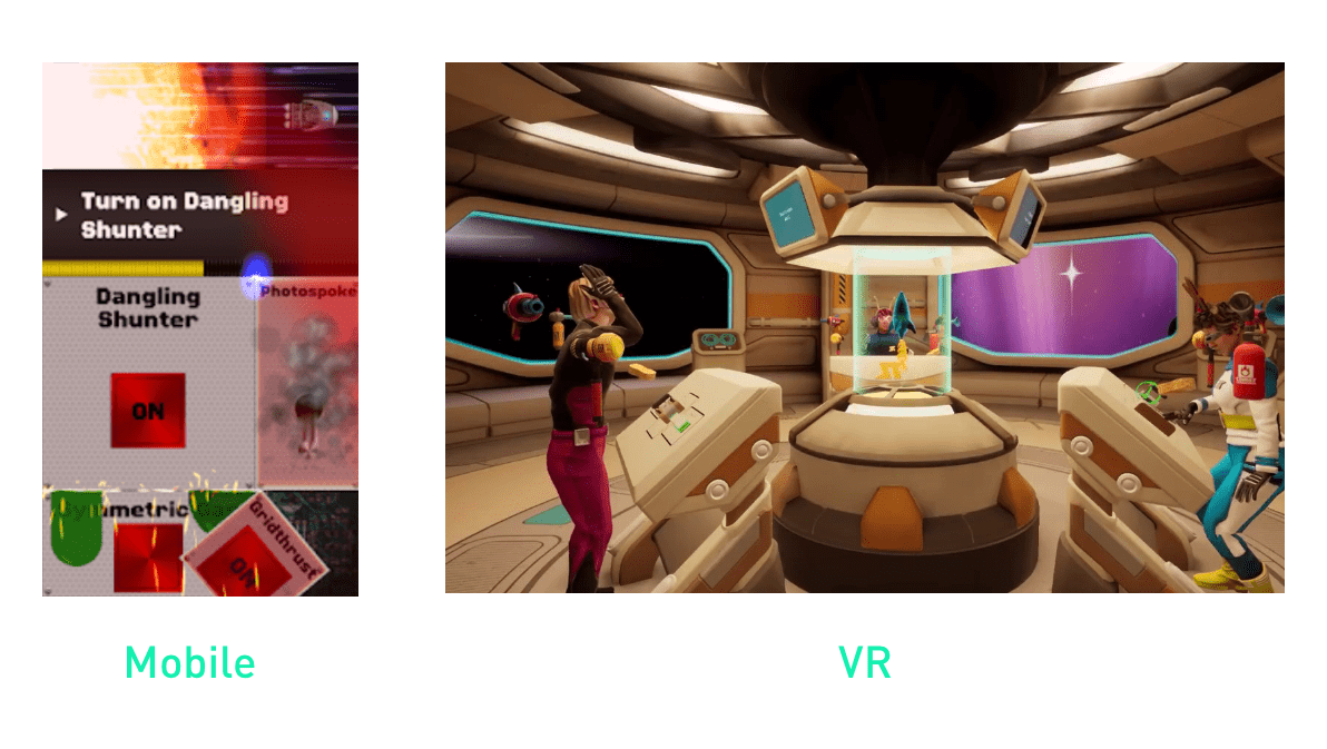 Space team VR example