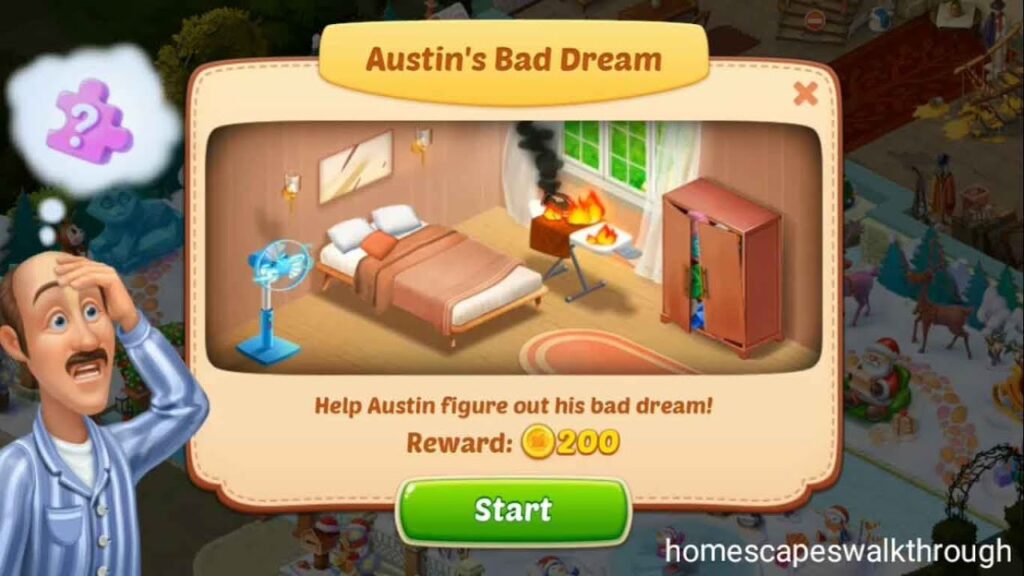 Homescapes Austin bad dream