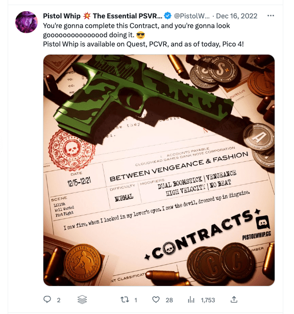 Pistol Whip Contracts