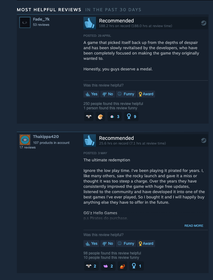 Steam review