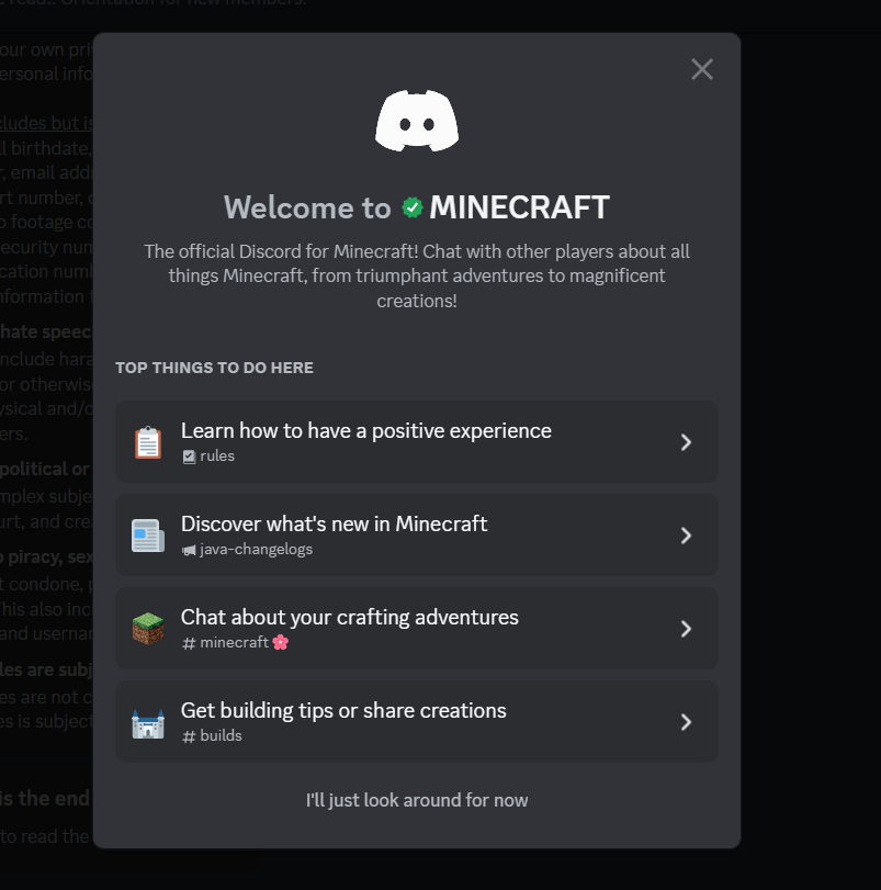Discord welcome example
